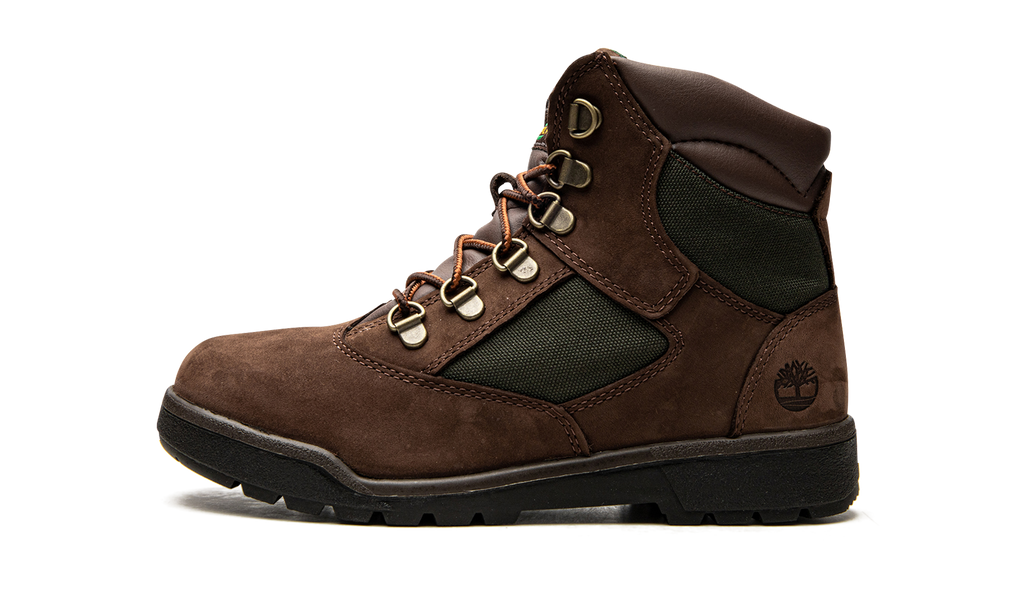 Junior 6 Inch Field Boot "Brown / Green" 44992