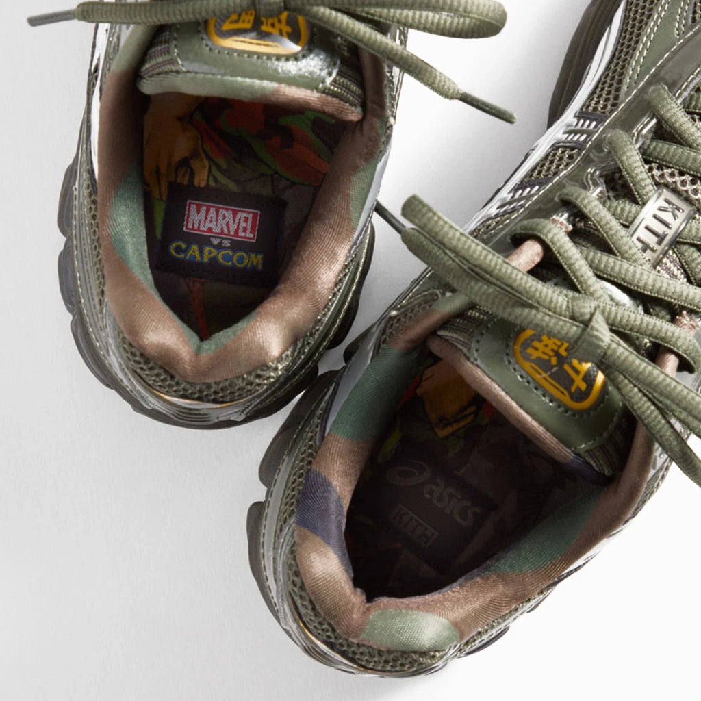 ASICS Gel-Kayano 12.1 Kith Marvel vs. Capcom 'Captain America vs. Guile Double Box' (2025)