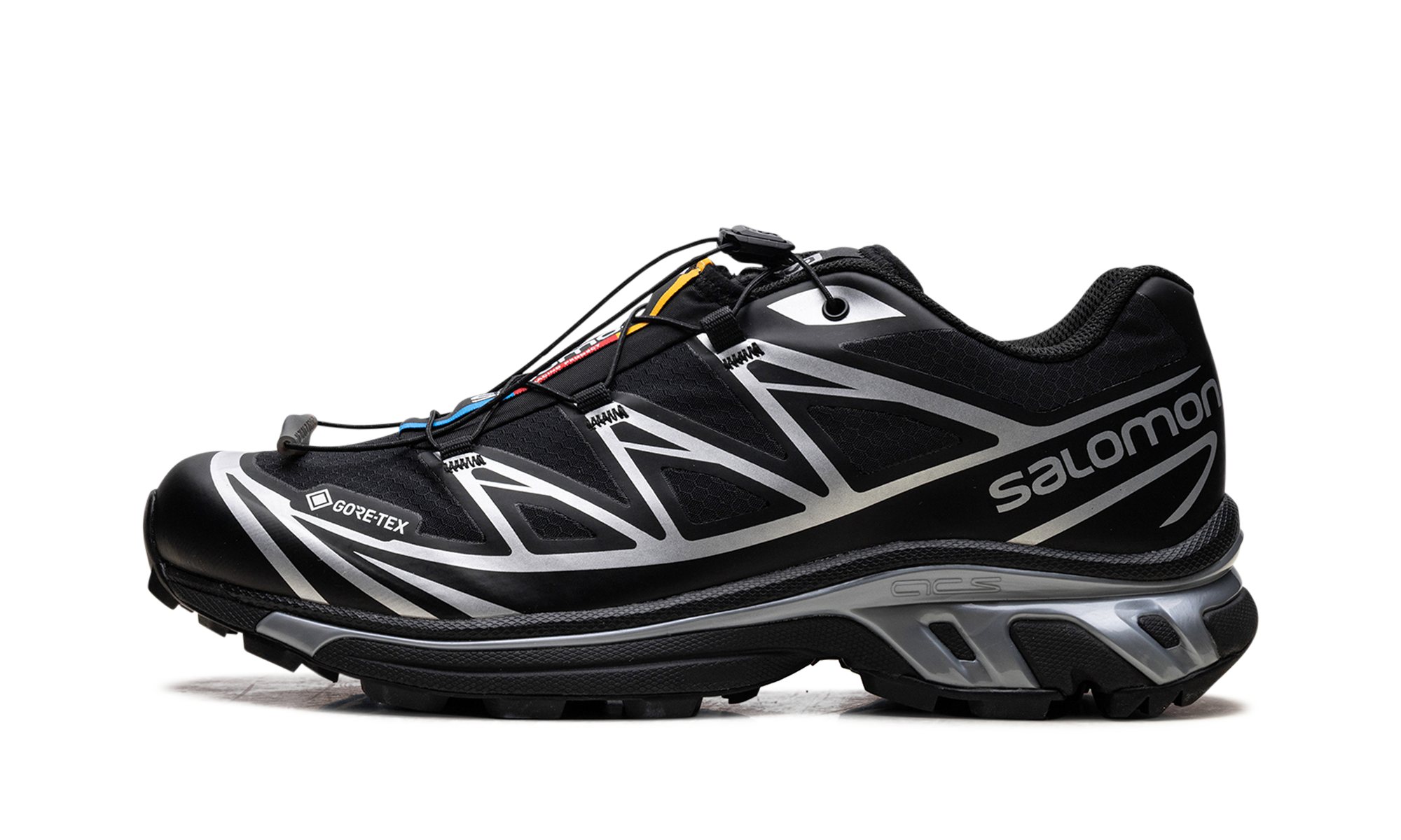 Salomon XT-6 Gore-Tex Black Silver - Waterproof Trail Running Shoes