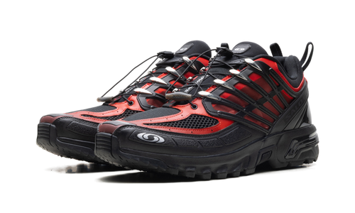 ACS Pro Black Flame Scarlet Silver Kurim Cage Sneaker - Performance Mesh Design