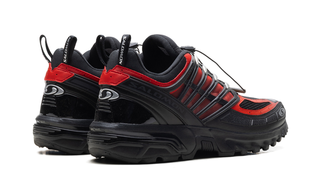 ACS Pro Black Flame Scarlet Silver Kurim Cage Sneaker - Performance Mesh Design