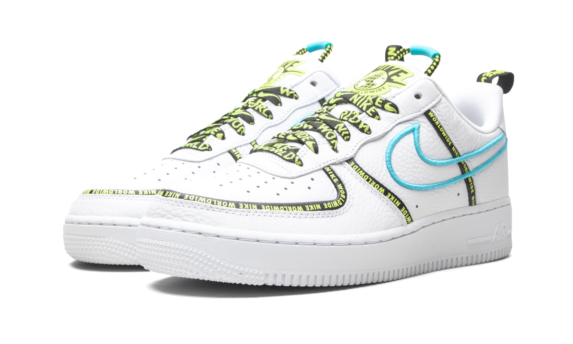 Air Force 1 Low "Worldwide White Blue Fury Volt" CK7213 100