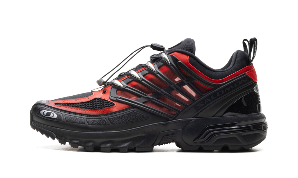 ACS Pro Black Flame Scarlet Silver Kurim Cage Sneaker - Performance Mesh Design