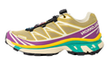 Salomon XT-6 Antique Gold Transparent Yellow - Trail Running Shoes with Quicklace